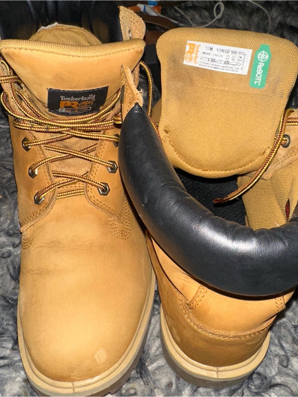 Timberland Wheat/Nubuck Work Boots - Picture 3 of 4